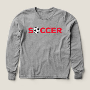 Klassische rote Fußballtypografie Fett Sports Fan