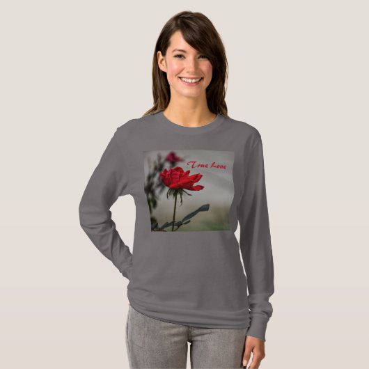 Klassische Rote Rose WKND Club T-Shirt (Vorne ganz)