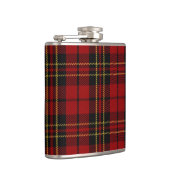 Klassische rote Tartan-Flasche Flachmann (Rechts)
