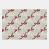 Klassische rote und grüne Glocken, Multifunktionsl Geschenkpapier Set (Vorderseite 2)