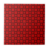 Klassische rote und schwarze Tile Fliese (Vorderseite)