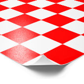 Klassische rote und weiße Karton Fotodruck (Ecke)