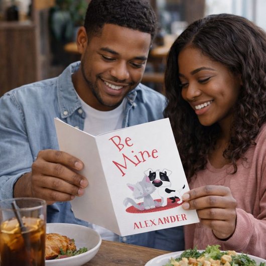 Klassische rote und weiße Valentininkatzen Feiertagskarte