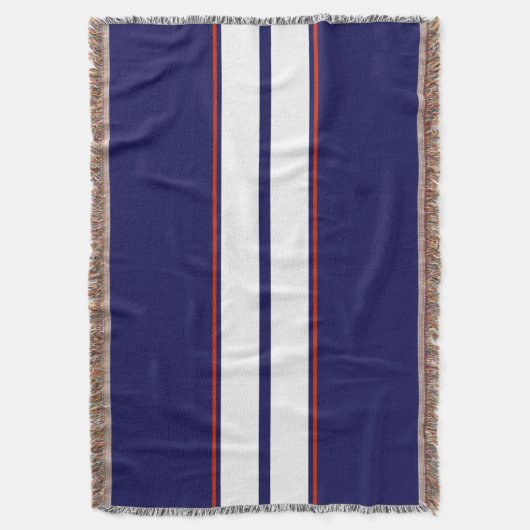 Klassische rote, weiße und blaue Streifen Decke (Vorderseite Vertikal)