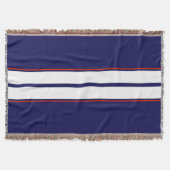 Klassische rote, weiße und blaue Streifen Decke (Vorderseite)