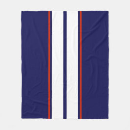 Klassische rote, weiße und blaue Streifen Fleecedecke