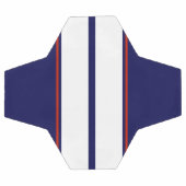 Klassische rote, weiße und blaue Streifen Fußball (Flach)