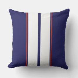 Klassische rote, weiße und blaue Streifen Kissen