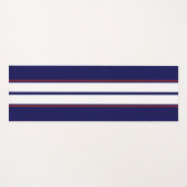 Klassische rote, weiße und blaue Streifen Yogamatte (Vorderseite (Horizontal))
