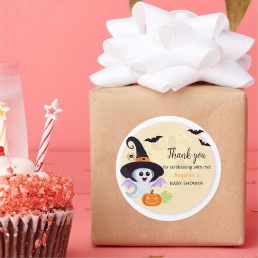 Klassische Round Sticker Baby Dusche. (Party)