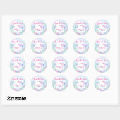 Klassische Round Sticker Geburtstagsparty. (Blatt)