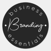 Klassische Round Stickers (Vorderseite)