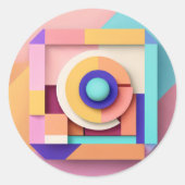 Klassische Round Stickers (Vorderseite)