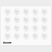 Klassische Round Stickers (Blatt)