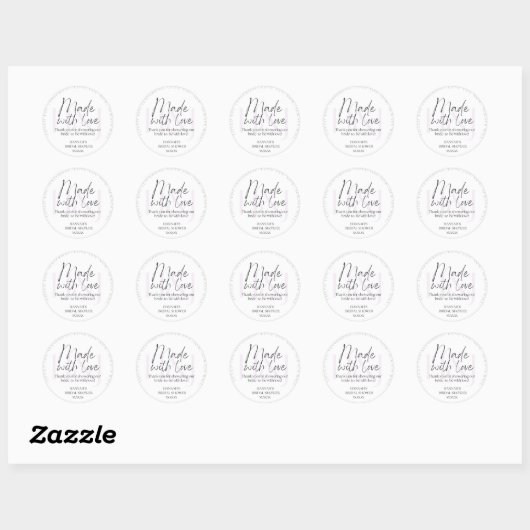 Klassische Round Stickers (Blatt)