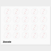 Klassische Round Stickers (Blatt)