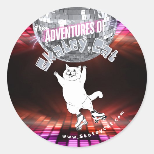 Klassische Round Stickers (Vorderseite)