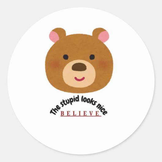 Klassische Round Stickers (Vorderseite)