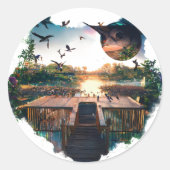 Klassische Round Stickers (Vorderseite)