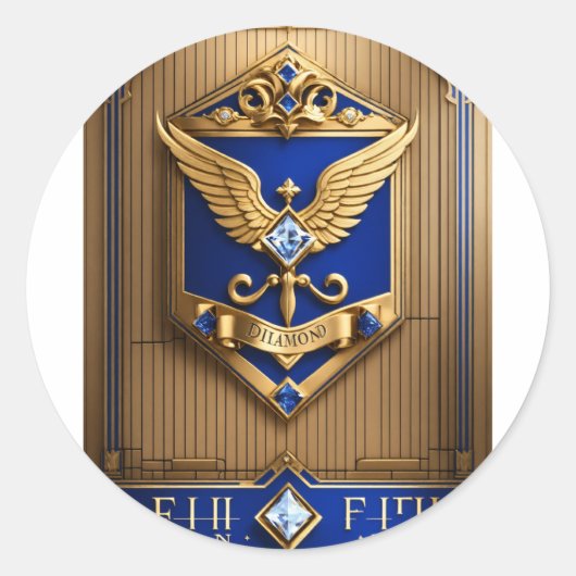 Klassische Round Stickers (Vorderseite)