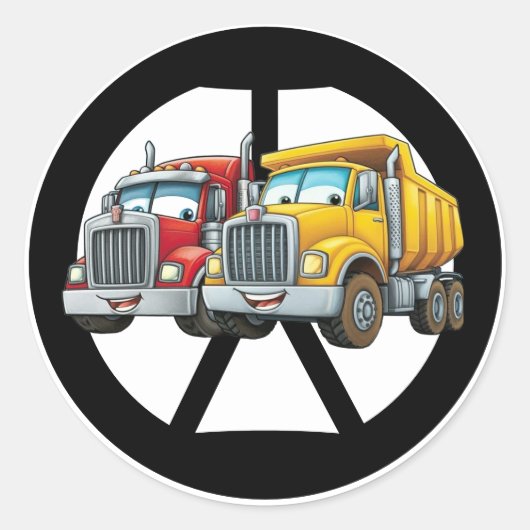 Klassische Round Stickers (Vorderseite)