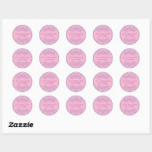 Klassische Round Stickers (Blatt)