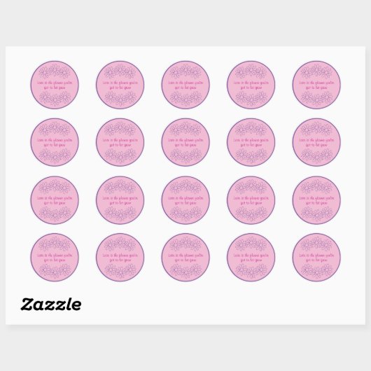 Klassische Round Stickers (Blatt)