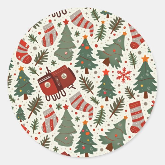 Klassische Round Stickers (Vorderseite)