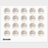 Klassische Round Stickers (Blatt)