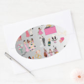 Klassische Round Stickers (Umschlag)