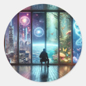 Klassische Round Stickers (Vorderseite)