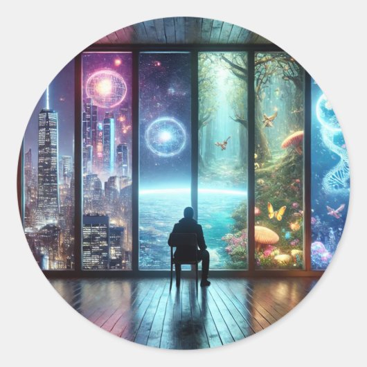 Klassische Round Stickers (Vorderseite)