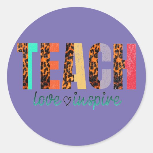 Klassische Round Stickers Schule (Vorderseite)