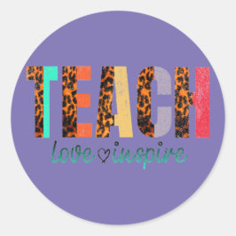 Klassische Round Stickers Schule