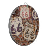 Klassische Route 66 Dartscheibe (Vorderseite Links)