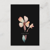 Klassische RSVP-Karte für Wasserfarben Begleitkarte (Rückseite)