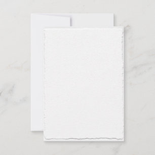 Klassische RSVP-Karten mit Faux-Deckle-Rand-Vorlag RSVP Karte