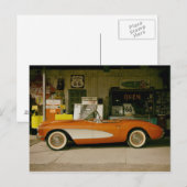 Klassische RT 66-Gasstation Postkarte (Vorne/Hinten)