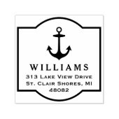 Klassische Rücksendeadresse für Ankerrahmen Permastempel (Design)