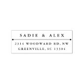 Klassische Rücksendeadresse Gummistempel (Stempel)