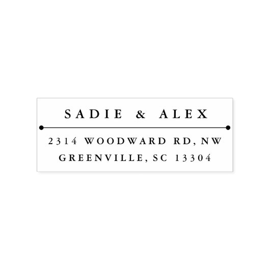 Klassische Rücksendeadresse Gummistempel (Stempel)