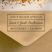 Klassische Rücksendeadresse Hochzeitshaus Permastempel