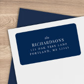 Klassische Rücksendeadresse mit Nachname für bearb Adressaufkleber