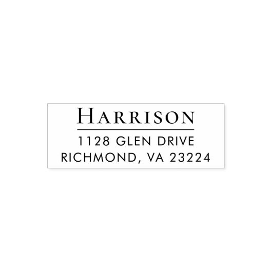 Klassische Rücksendeadresse Permastempel (Design)