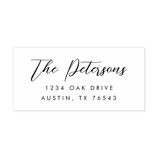 Klassische Rücksendeadresse Permastempel (Design)