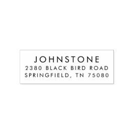 Klassische Rücksendeadresse Selbstfarbige Briefmar Permastempel