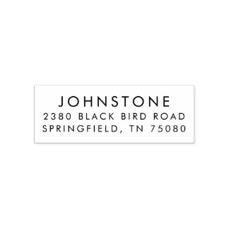 Klassische Rücksendeadresse Selbstfarbige Briefmar Permastempel