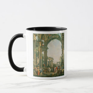 Klassische Ruinen, 18. Jahrhundert Tasse