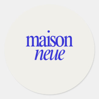 Klassische runde Aufkleber