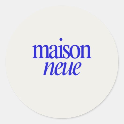 Klassische runde Aufkleber (Vorderseite)